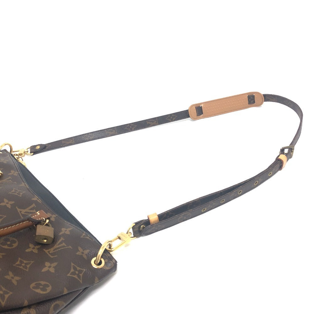 LOUIS VUITTON M41064 モノグラム パラス 2WAY ショルダーバッグ 斜め掛け 肩掛け ハンドバッグ モノグラムキャンバス レディース ブラウン×ブラック