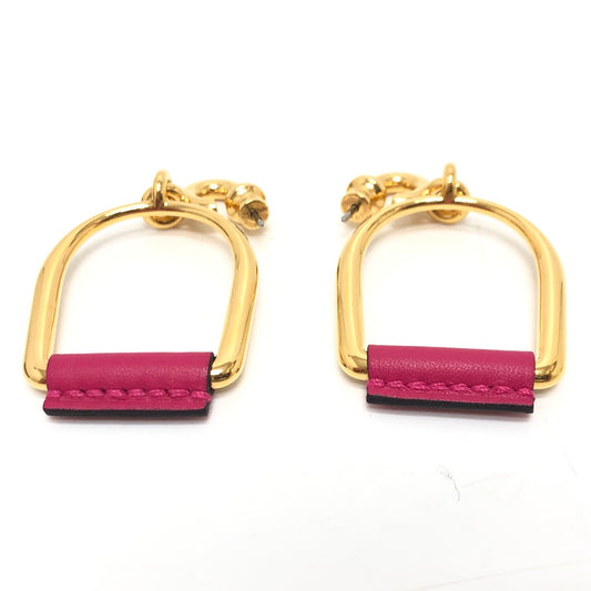 HERMES エリタージュ エケストル エトリエ GM アクセサリー 小物 ピアス ファッション小物 ピアス スイフト レディース ピンク×ゴールド
