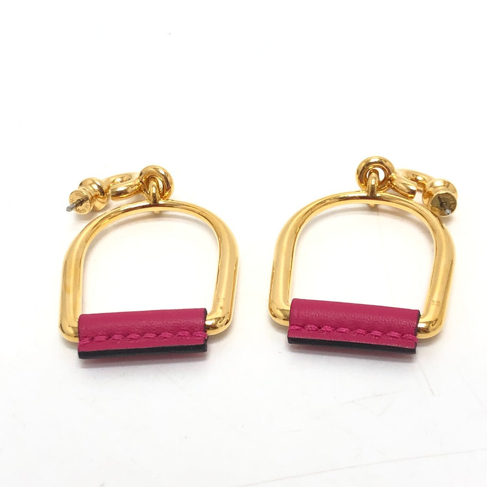HERMES エリタージュ エケストル エトリエ GM アクセサリー 小物 ピアス ファッション小物 ピアス スイフト レディース ピンク×ゴールド