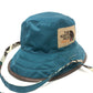 GUCCI 652942 リバーシブル ロゴ THE NORTH FACE ノースフェイス コラボ バケットハット 帽子 アウトドア ハット ハット ナイロン ユニセックス ホワイト×ブルー