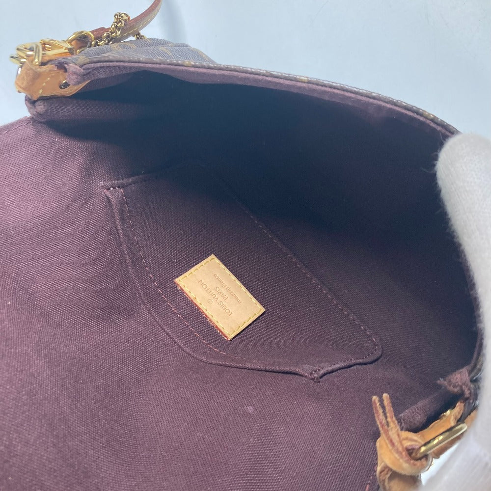 LOUIS VUITTON M40717 モノグラム フェイボリットPM 3WAY ハンドバッグ クラッチバッグ ショルダーバッグ モノグラムキャンバス レディース ブラウン