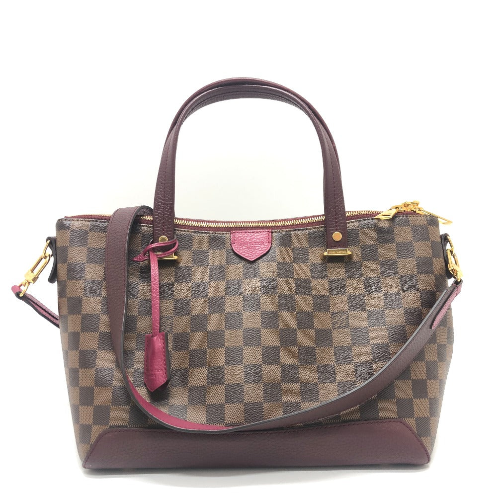 LOUIS VUITTON N41015 ダミエ ハイドパーク 2WAY ショルダーバッグ トートバッグ ハンドバッグ ダミエキャンバス レディース ダミエ×フューシャ ブラウン×ピンク系