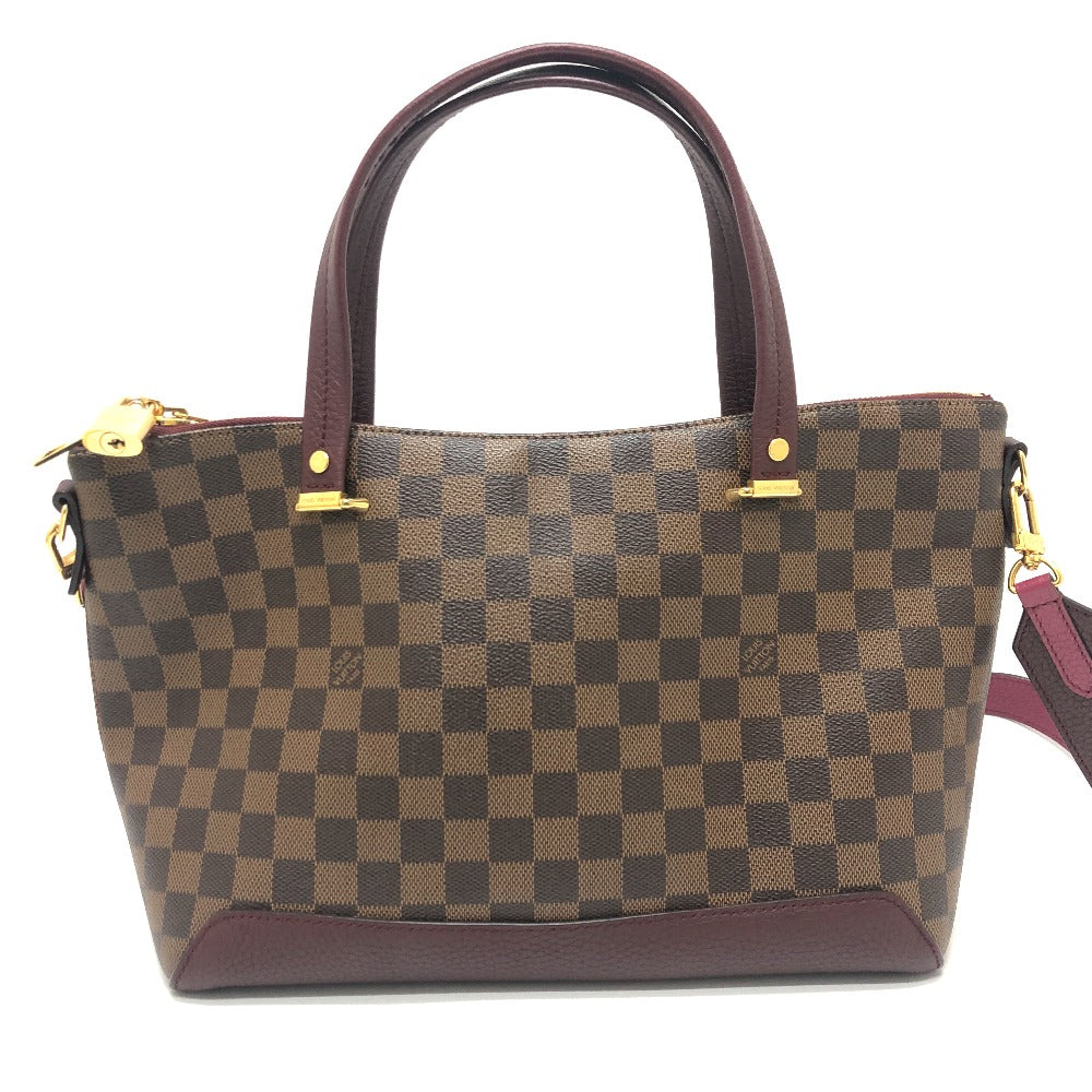 LOUIS VUITTON N41015 ダミエ ハイドパーク 2WAY ショルダーバッグ トートバッグ ハンドバッグ ダミエキャンバス レディース ダミエ×フューシャ ブラウン×ピンク系