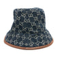 GUCCI 576371 GG デニム バケットハット 帽子 ハット帽子 ハット ハット コットン レディース ブルー - brandshop-reference