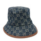 GUCCI 576371 GG デニム バケットハット 帽子 ハット帽子 ハット ハット コットン レディース ブルー - brandshop-reference