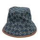 GUCCI 576371 GG デニム バケットハット 帽子 ハット帽子 ハット ハット コットン レディース ブルー - brandshop-reference