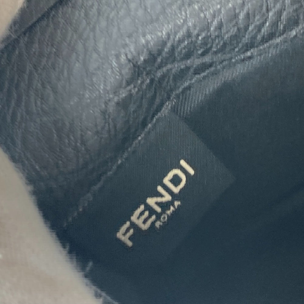 FENDI 7M0186 ステッチ セレリア 二つ折り ロングウォレット 長財布 レザー ユニセックス ブラック - brandshop-reference