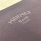 HERMES ロゴ フラット ヨッティングPM 小物入れ マルチポーチ メイクポーチ ポーチ コットン ユニセックス ネイビ - brandshop-reference