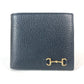 GUCCI 700464 ミニウォレット ホースビット コンパクトウォレット 2つ折り財布 レザー メンズ ブラック