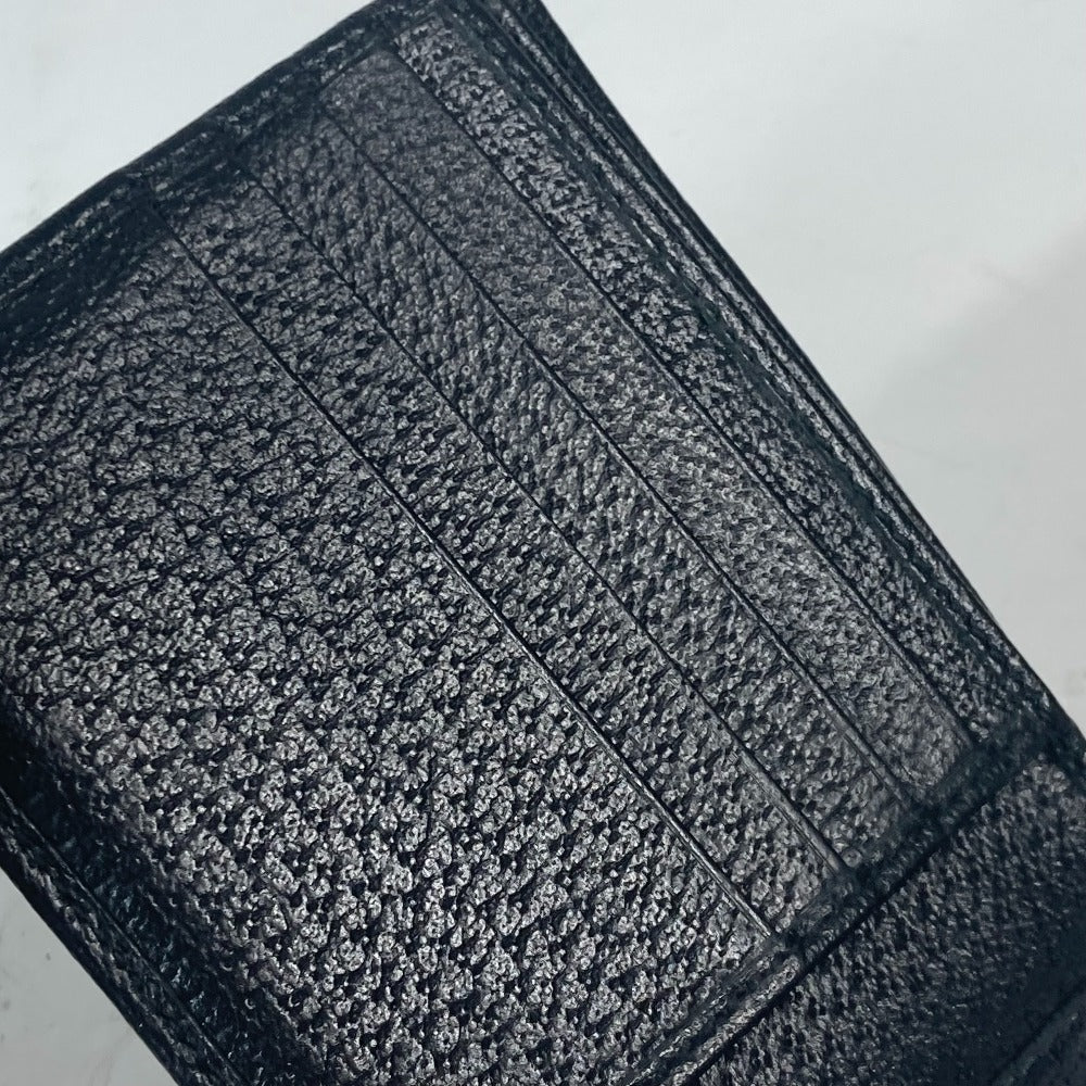 GUCCI 700464 ミニウォレット ホースビット コンパクトウォレット 2つ折り財布 レザー メンズ ブラック