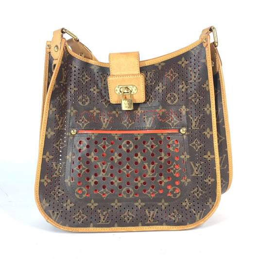 LOUIS VUITTON M95174 モノグラムペルフォ パンチング ミュゼット カバン 斜め掛け ショルダーバッグ モノグラムキャンバス レディース ブラウン×オレンジ - brandshop-reference