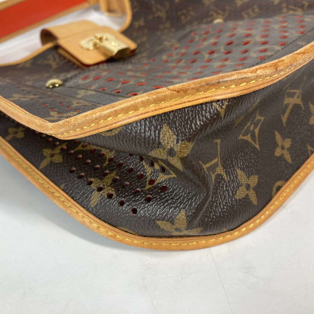 LOUIS VUITTON M95174 モノグラムペルフォ パンチング ミュゼット カバン 斜め掛け ショルダーバッグ モノグラムキャンバス レディース ブラウン×オレンジ - brandshop-reference