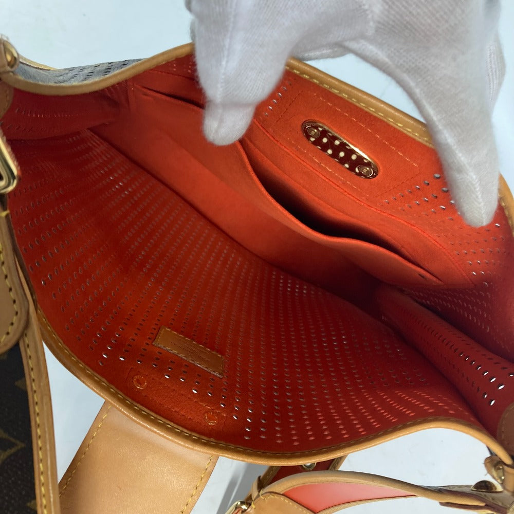 LOUIS VUITTON M95174 モノグラムペルフォ パンチング ミュゼット カバン 斜め掛け ショルダーバッグ モノグラムキャンバス レディース ブラウン×オレンジ - brandshop-reference