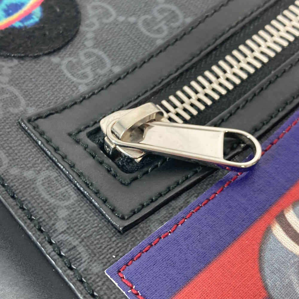 GUCCI 474137 GG タイガー ワッペン クーリエ 斜め掛け カバン メッセンジャーバッグ ショルダーバッグ GGスプリームキャンバス メンズ ブラックxマルチカラー - brandshop-reference