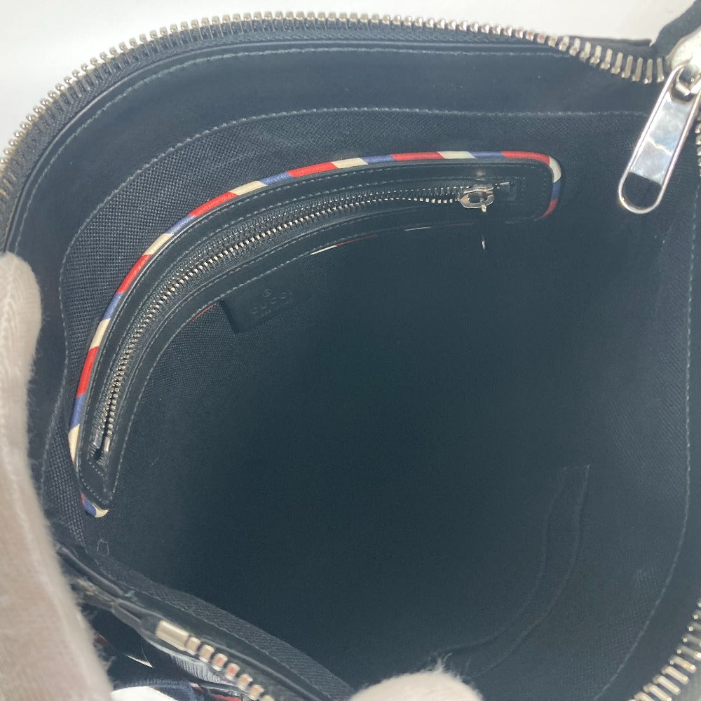 GUCCI 474137 GG タイガー ワッペン クーリエ 斜め掛け カバン メッセンジャーバッグ ショルダーバッグ GGスプリームキャンバス メンズ ブラックxマルチカラー - brandshop-reference
