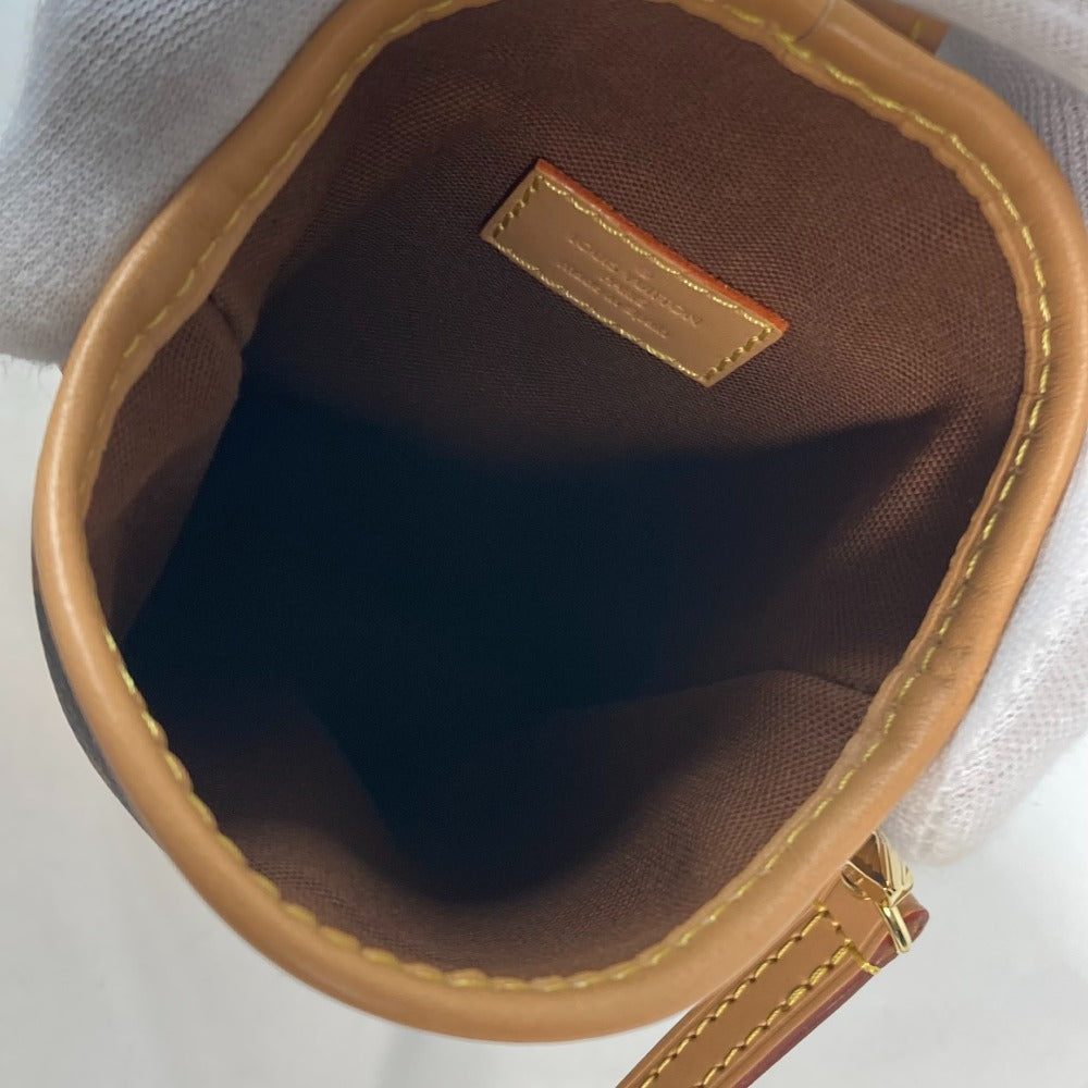 LOUIS VUITTON M80874 モノグラム フォールド ミー ポーチ 斜め掛け 肩掛け ポシェット ショルダーバッグ モノグラムキャンバス レディース ブラウン