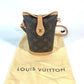 LOUIS VUITTON M80874 モノグラム フォールド ミー ポーチ 斜め掛け 肩掛け ポシェット ショルダーバッグ モノグラムキャンバス レディース ブラウン
