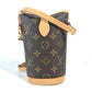 LOUIS VUITTON M80874 モノグラム フォールド ミー ポーチ 斜め掛け 肩掛け ポシェット ショルダーバッグ モノグラムキャンバス レディース ブラウン
