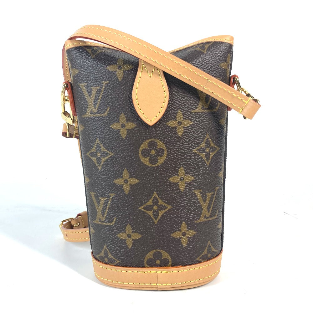 LOUIS VUITTON M80874 モノグラム フォールド ミー ポーチ 斜め掛け 肩掛け ポシェット ショルダーバッグ モノグラムキャンバス レディース ブラウン