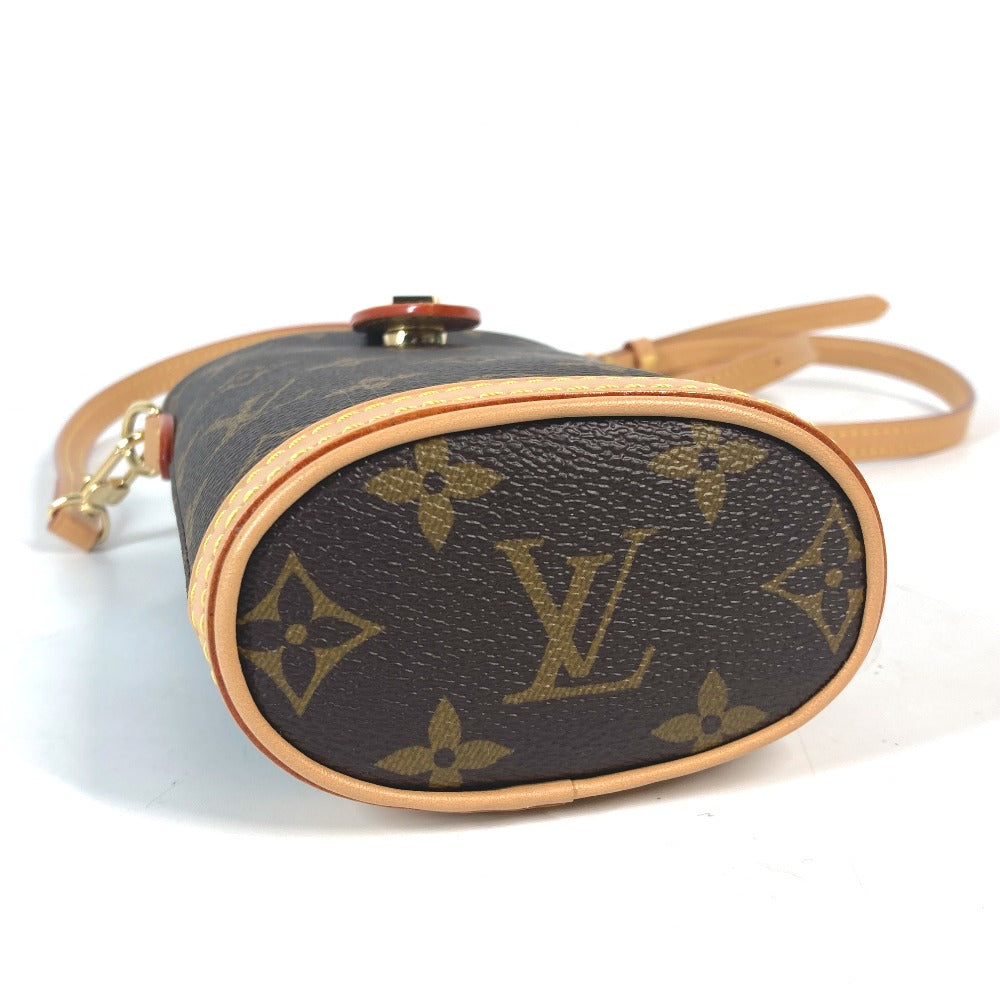 LOUIS VUITTON M80874 モノグラム フォールド ミー ポーチ 斜め掛け 肩掛け ポシェット ショルダーバッグ モノグラムキャンバス レディース ブラウン