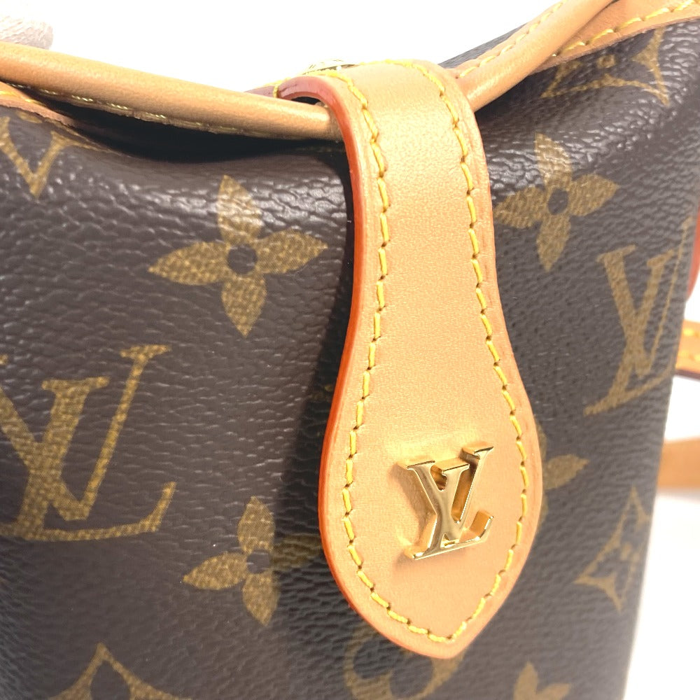 LOUIS VUITTON M80874 モノグラム フォールド ミー ポーチ 斜め掛け 肩掛け ポシェット ショルダーバッグ モノグラムキャンバス レディース ブラウン
