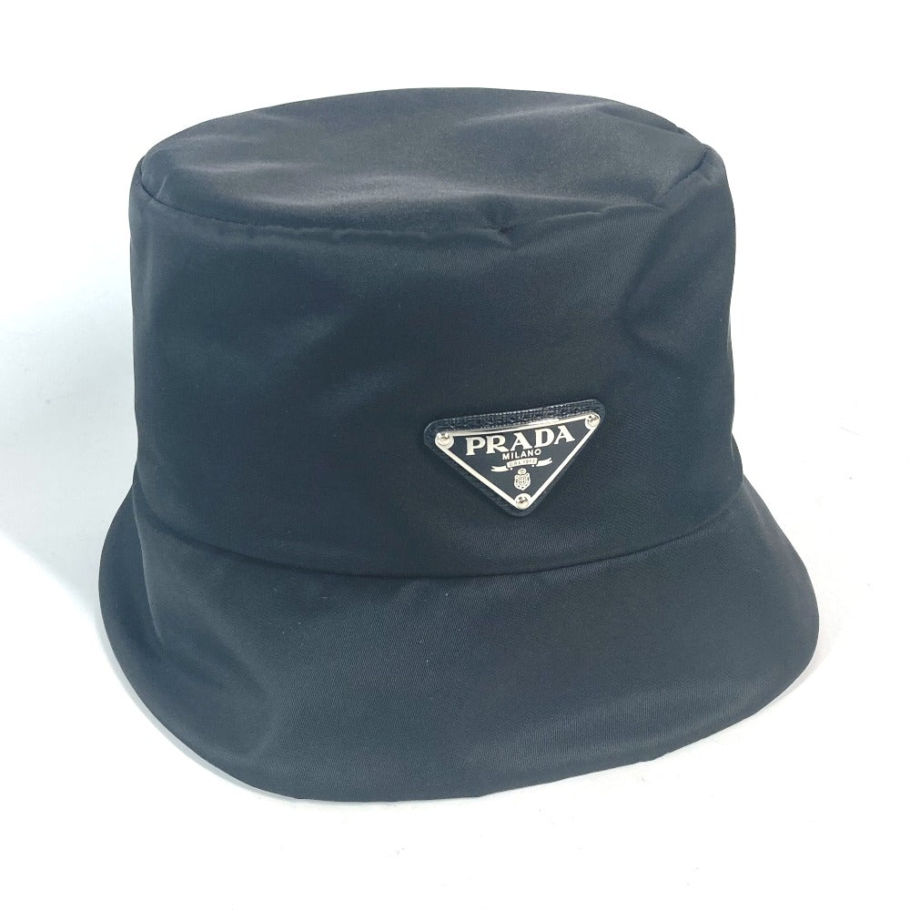 PRADA 2HC137 三角ロゴプレート スリーストライプス adidas アディダス コラボ ハット帽 帽子 バケットハット ボブハット ハット ナイロン ユニセックス ブラック - brandshop-reference