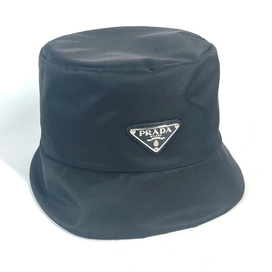 PRADA 2HC137 三角ロゴプレート スリーストライプス adidas アディダス コラボ ハット帽 帽子 バケットハット ボブハット ハット ナイロン ユニセックス ブラック - brandshop-reference