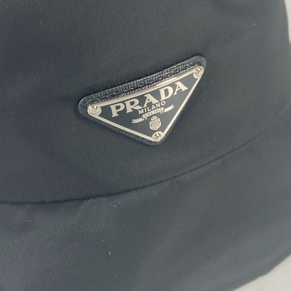 PRADA 2HC137 三角ロゴプレート スリーストライプス adidas アディダス コラボ ハット帽 帽子 バケットハット ボブハット ハット ナイロン ユニセックス ブラック - brandshop-reference
