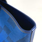 HERMES Hand Bag Ambier GM 40 Bag Shoulder Bag Tote Bag Leather/Canvas blue Used