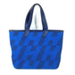 HERMES Hand Bag Ambier GM 40 Bag Shoulder Bag Tote Bag Leather/Canvas blue Used