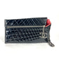 CHANEL チェーンストラップ付 CC ココマーク ロゴ キルティング カバン ポーチ クラッチバッグ パテントレザー レディース ブラック