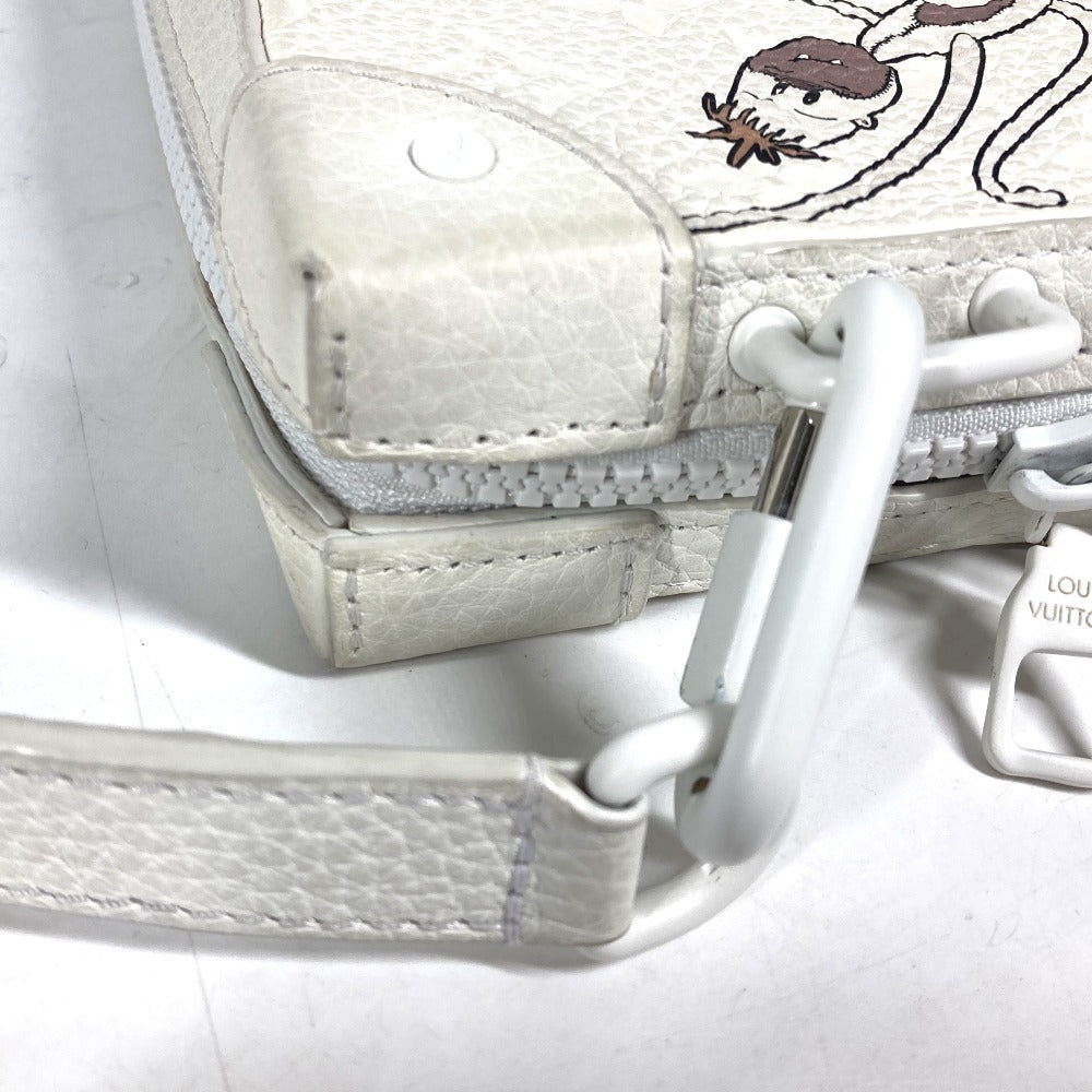 LOUIS VUITTON M80146 LV Friends Monogram Soft Trunk Bag 2WAY bag Clutch bag Shoulder Bag Taurillon ClemenceLeather White Used