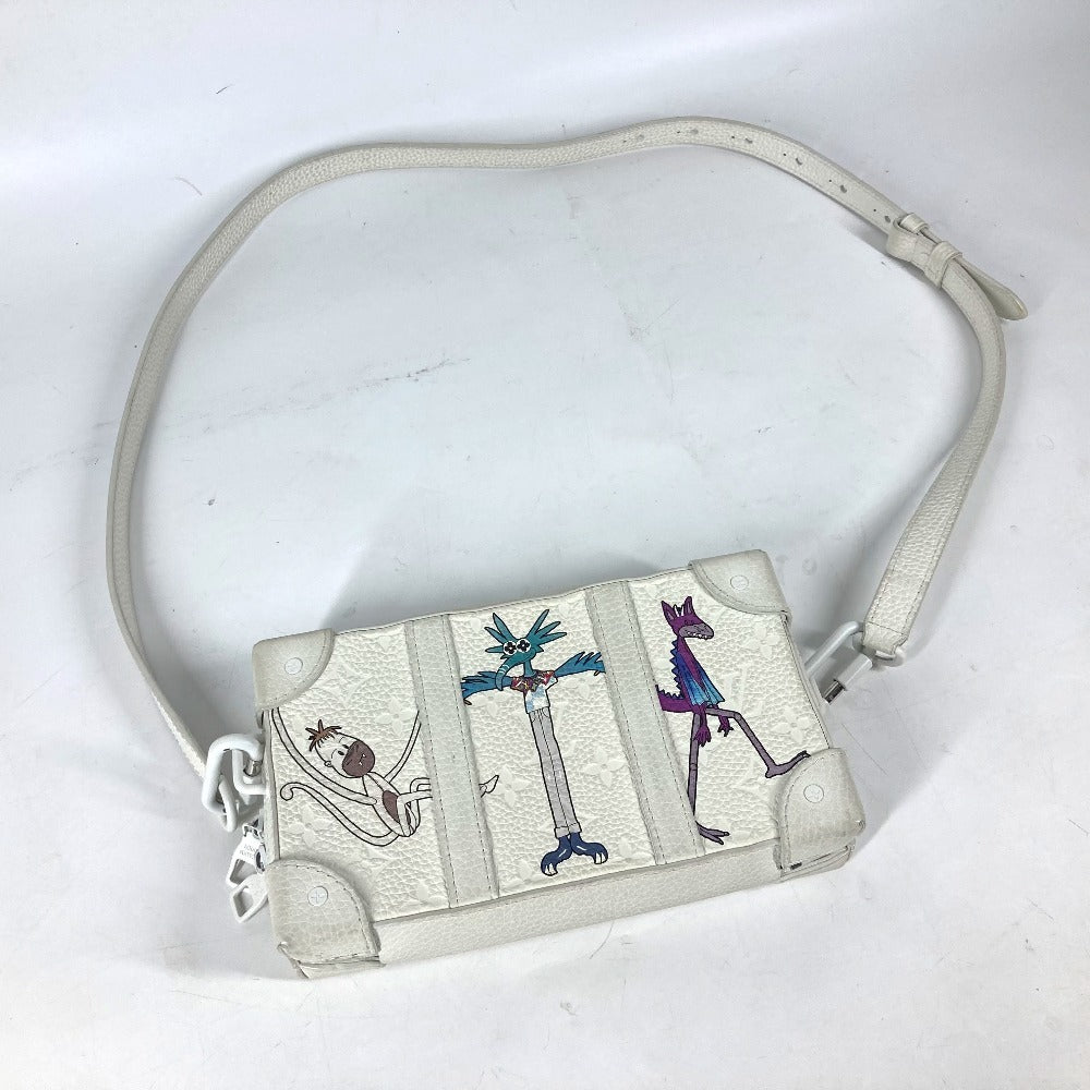 LOUIS VUITTON M80146 LV Friends Monogram Soft Trunk Bag 2WAY bag Clutch bag Shoulder Bag Taurillon ClemenceLeather White Used