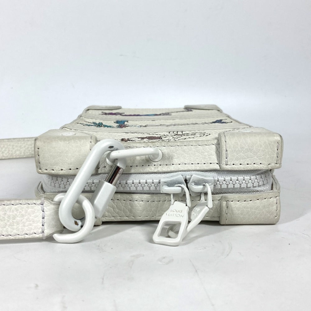 LOUIS VUITTON M80146 LV Friends Monogram Soft Trunk Bag 2WAY bag Clutch bag Shoulder Bag Taurillon ClemenceLeather White Used