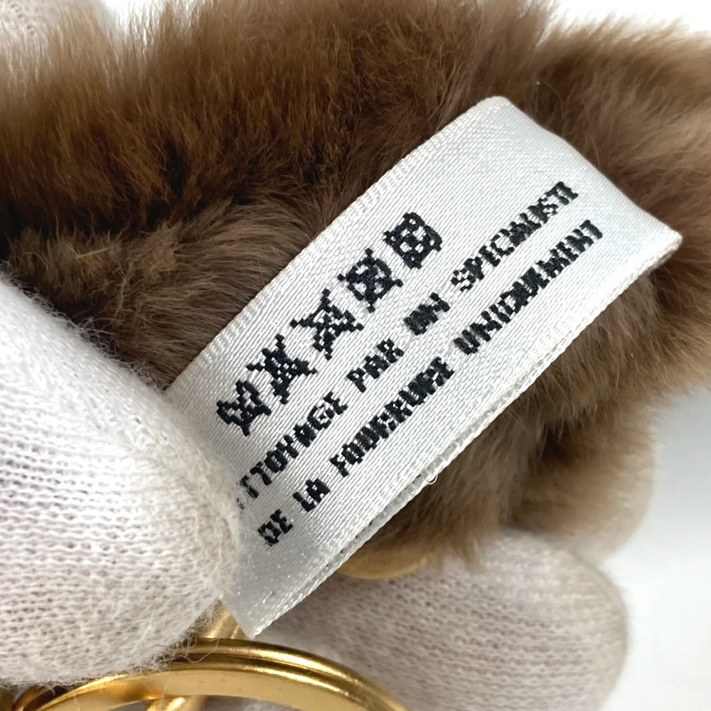 CHANEL ファー CC ココマーク ファー ネックストラップ ストラップ ファー レディース ブラウン