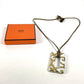 HERMES アクセサリー 陶器 ネックレス ポーセリン レディース ホワイト