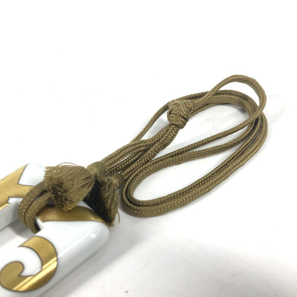 HERMES アクセサリー 陶器 ネックレス ポーセリン レディース ホワイト