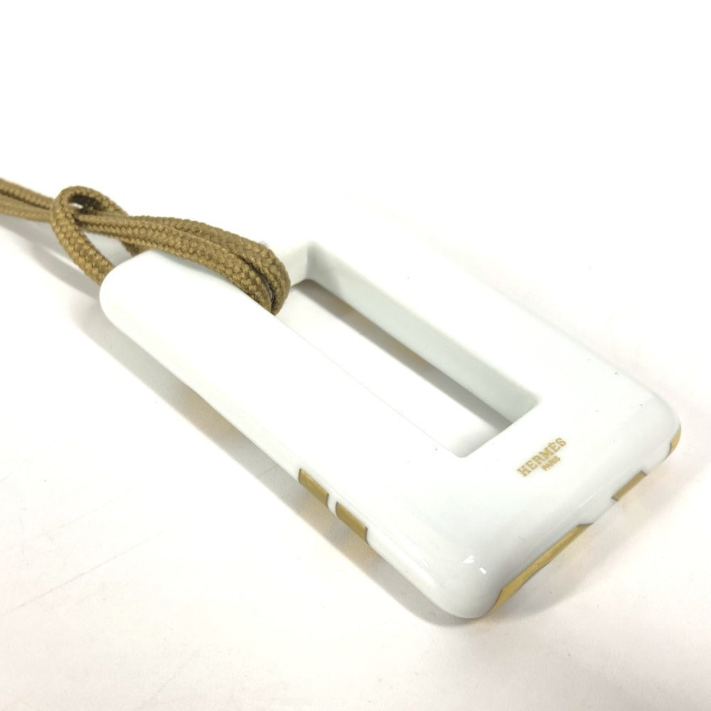 HERMES アクセサリー 陶器 ネックレス ポーセリン レディース ホワイト