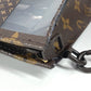 LOUIS VUITTON M81588 モノグラム チェス ダミエ スタンド ポーチ ポーチ カバン ストラップ付 クラッチバッグ ビニール ユニセックス ブラウン
