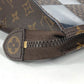 LOUIS VUITTON M81588 モノグラム チェス ダミエ スタンド ポーチ ポーチ カバン ストラップ付 クラッチバッグ ビニール ユニセックス ブラウン