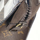 LOUIS VUITTON M81588 モノグラム チェス ダミエ スタンド ポーチ ポーチ カバン ストラップ付 クラッチバッグ ビニール ユニセックス ブラウン
