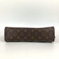 LOUIS VUITTON M81588 モノグラム チェス ダミエ スタンド ポーチ ポーチ カバン ストラップ付 クラッチバッグ ビニール ユニセックス ブラウン