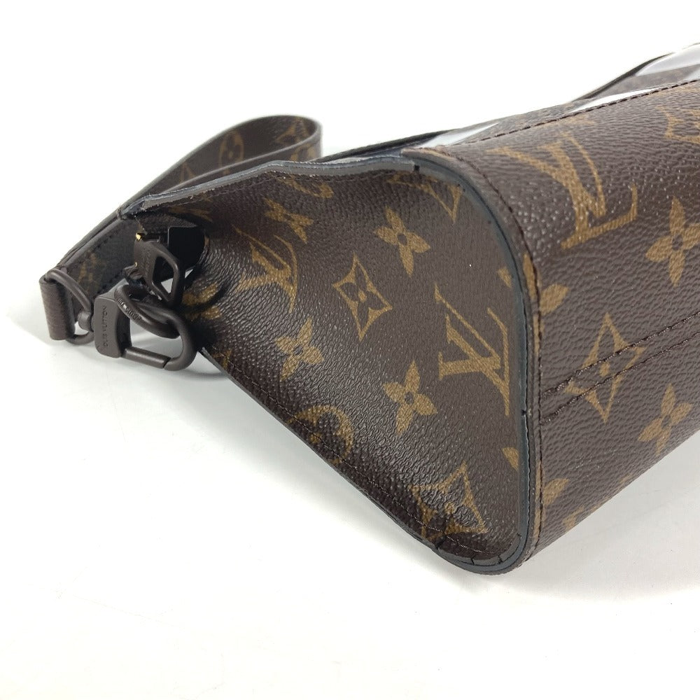 LOUIS VUITTON M81588 モノグラム チェス ダミエ スタンド ポーチ ポーチ カバン ストラップ付 クラッチバッグ ビニール ユニセックス ブラウン