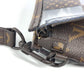 LOUIS VUITTON M81588 モノグラム チェス ダミエ スタンド ポーチ ポーチ カバン ストラップ付 クラッチバッグ ビニール ユニセックス ブラウン