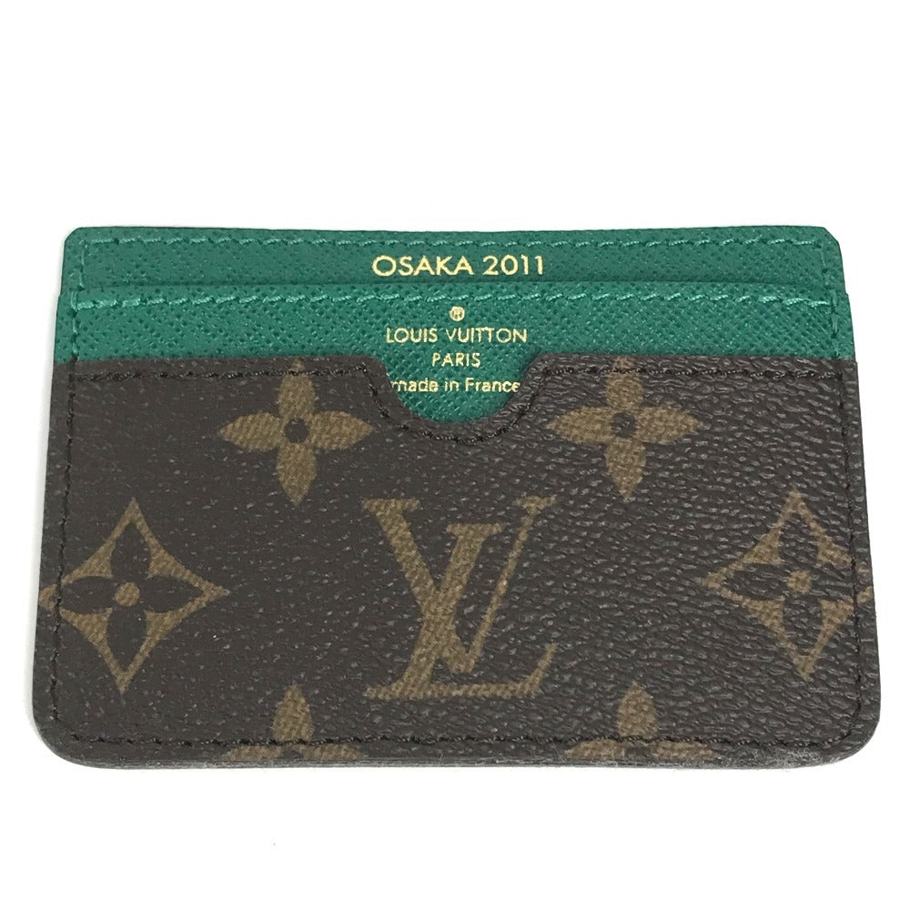 LOUIS VUITTON モノグラム 2011年 心斎橋 リニューアル記念 カードホルダー 名刺入れ パスケース カードケース モノグラムキャンバス レディース ブラウン