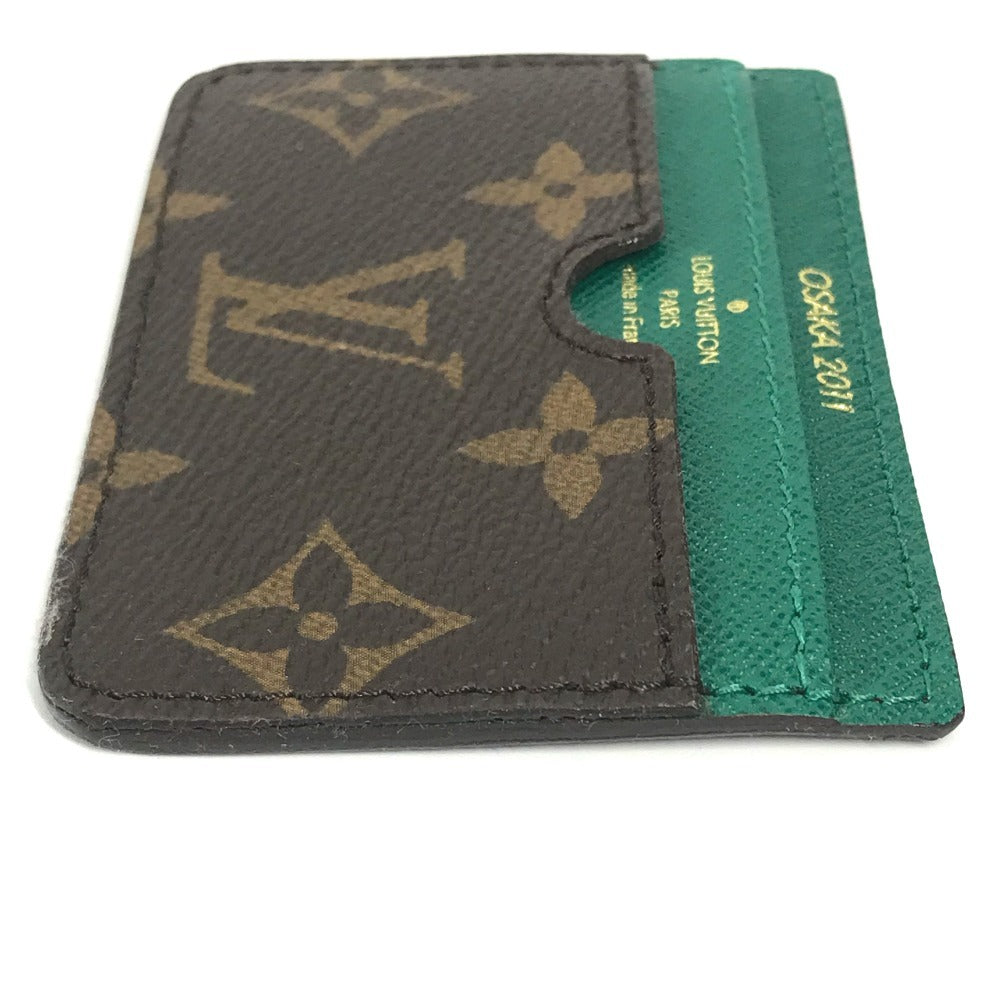 LOUIS VUITTON モノグラム 2011年 心斎橋 リニューアル記念 カードホルダー 名刺入れ パスケース カードケース モノグラムキャンバス レディース ブラウン