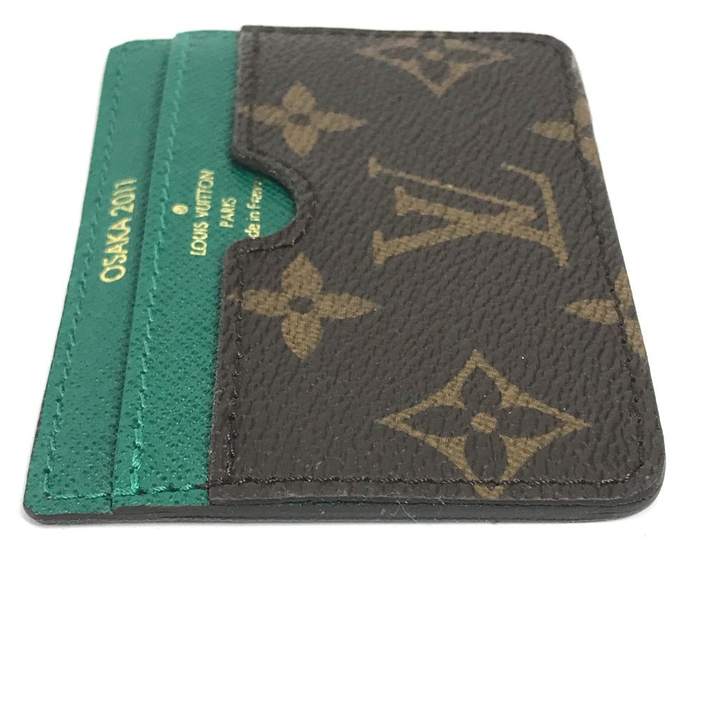LOUIS VUITTON モノグラム 2011年 心斎橋 リニューアル記念 カードホルダー 名刺入れ パスケース カードケース モノグラムキャンバス レディース ブラウン