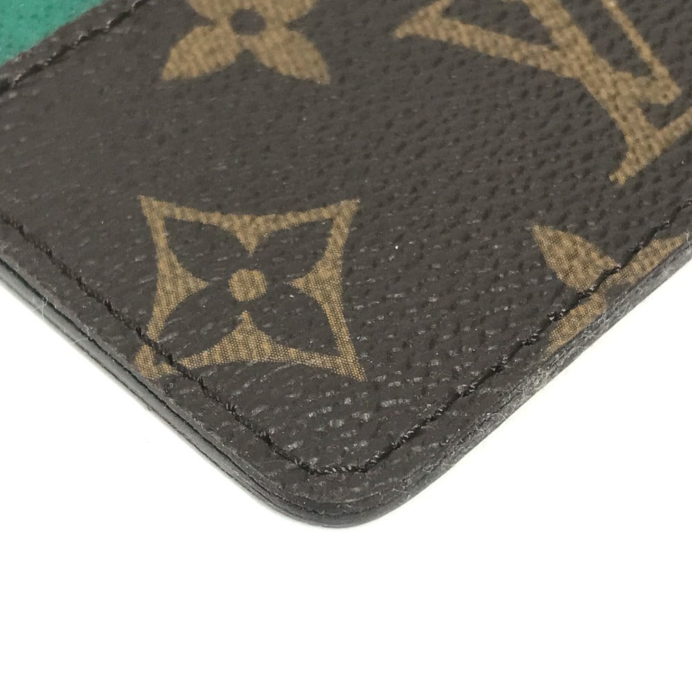 LOUIS VUITTON モノグラム 2011年 心斎橋 リニューアル記念 カードホルダー 名刺入れ パスケース カードケース モノグラムキャンバス レディース ブラウン