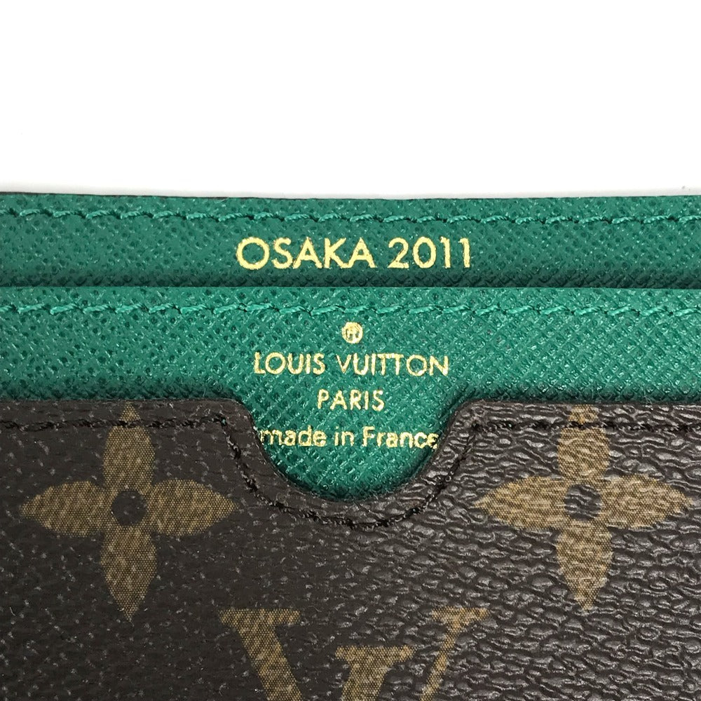 LOUIS VUITTON モノグラム 2011年 心斎橋 リニューアル記念 カードホルダー 名刺入れ パスケース カードケース モノグラムキャンバス レディース ブラウン