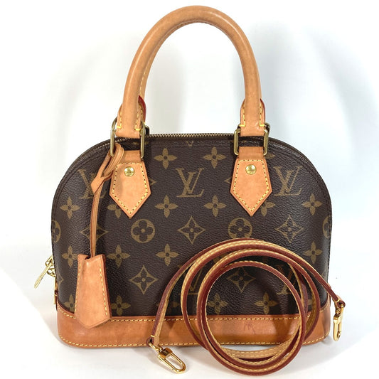 LOUIS VUITTON M53152 モノグラム アルマBB 斜め掛け 2WAYバッグ ハンドバッグ ショルダーバッグ モノグラムキャンバス レディース ブラウン